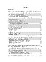 Một số Giải pháp nhằm hoàn thiện hoạt động kinh doanh NK thực phẩm tại Cty thực phẩm Miền Bắc (FONENIM)