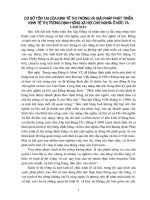 Cơ sở tồn tại của kinh tế  thị trường và giải pháp phát triển kinh tế thị trường định hướng XHCN ở nước ta