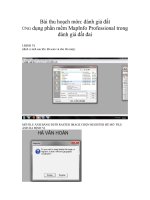 Đánh giá ứng dụng phần mềm Mapinfo Professional trong đánh giá đất đai