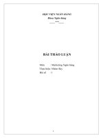Hoạt động Marketing Sản phẩm liên kết Ngân hàng- Bảo hiểm Ngân hàng TRUSTBank