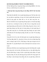 Đánh giá thực trạng hoạt động của hệ thống Ngân hàng thương mại ở Việt Nam hiện nay và định hướng cho sự phát triển