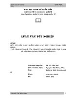 Một số Giải pháp nhằm nâng cao sức cạnh tranh mặt hàng thủ công Mỹ nghệ của Cty XNK Tạp phẩm Hà Nội (TOCONTAP) trên thị trường EU