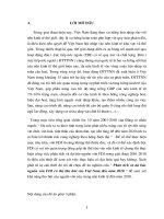 Phân tích và dự báo nguồn vốn FDI có thể thu hút vào Việt Nam đến năm 2010