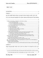 Nâng cao khả năng thắng thầu xây lắp của Công ty cơ khí và xây lắp