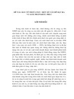 bàn về thuế GTGT- một số vấn đề đaẹt ra và giải pháp khắc phục.