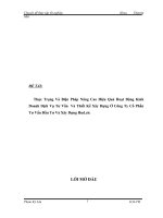 Thực Trạng Và Biện Pháp Nâng Cao Hiệu Quả Hoạt Động Kinh Doanh Dịch Vụ Tư Vấn Và Thiết Kế Xây Dựng Ở Công Ty Cổ Phần Tư Vấn Đầu Tư Và Xây Dựng Hud.cic