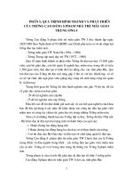 thực trạng công tác quản lý đào tạo tại trường CĐSP nhà trẻ mẫu giáo TW1