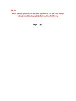 Đánh giá hiệu quả công tác thu gom, vận chuyển rác thải công nghiệp trên địa bàn Khu công nghiệp Đại An, Tỉnh Hải Dương