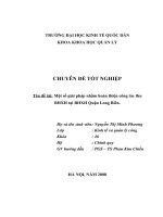Một số giải pháp nhằm hoàn thiện công tác thu Bảo Hiểm XH tại Bảo Hiểm XH Quận Long Biên