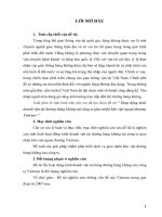 Hoạt động kinh doanh vận tải đường hàng không tại Công ty giao nhận kho vận ngoại thương Vietrans