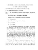 Báo cáo Tổng hợp về Công Ty Cổ Phần Khí Công Nghiệp.doc