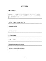 Nâng cao hiệu quả sử dụng vốn tại Công ty chế tại máy điện Việt Nam - Hungary