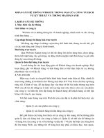 Khảo sát hệ thống Website thương mại của Công ty Dịch vụ kỹ thuật & TM Bảo Anh