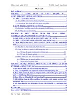 Quản trị chất lượng trong ngành thủy sản Việt Nam