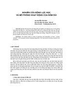 Nghiên cứu động lực học vμ mô phỏng hoạt động của Đầm dùi