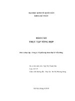 Báo cáo thực tập tạo  công ty Cổ phần tập đoàn Địa ốc Viễn Đông