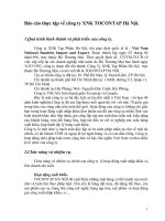 Báo cáo thực tập về công ty xuất nhập khẩu TOCONTAP Hà Nội