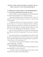 Thực trạng huy động và sử dụng vốn tại công ty quản lý và sửa chữa đường bộ 472