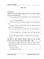 Định hướng chuyển dịch cơ cấu ngành kinh tế của tỉnh Hà Nam trong giai đoạn 2010 - 2015