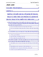 Giải pháp phát triển thị trường tiêu thụ nhằm phát triển kinh tế trang trạng ở vùng núi Trung du Bắc Bộ giai đoạn 2005 - 2010