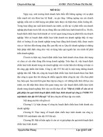 Một sô ý kiến về căn cứ và giải pháp cho quá trình hoạch định chiến lược kinh doanh tại công ty TNHH NN một thành viên dệt 19/5 Hà nội.