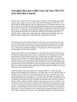 Chủ nghĩa Hiện sinh ở Miền Nam Việt Nam 1954-1975 (trên bình diện lý thuyết