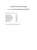 Các vấn đề công nghệ ngành ngân hàng