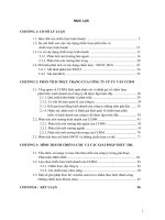 Phân tích thực trạng của Cty cp tư vấn ccbm