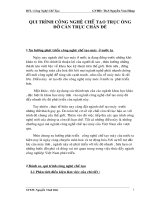 Quy trình chế tạo trụ ống đỡ cần trục chân đế