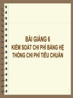 Kế toán quản trị - Chương 6
