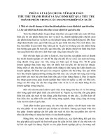 Hoàn thiện hạch toán TTTP& xác định kết quả tiêu thụ tại Cty Cổ phần Dệt  10-10