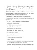 Báo cáo chi tiết về hoạt động sản xuất kinh doanh của Nhà máy Gốm Quang