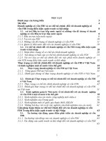 Hoàn thiện cơ chế tài chính đối với các Doanh nghiệp có vốn đầu tư nước ngoài trong điều kiện cạnh tranh và hội nhập