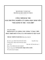 Kiểm soát các dòng vốn nóng vì mục tiêu phát triền bền vững của nền kinh tế Việt nam