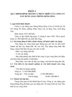 Báo cáo tổng hợp - Công ty xây dựng giao thông Đông Hưng - Tỉnh Hưng Yên