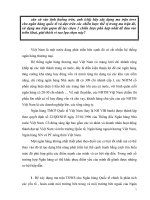 Xây dựng ma trận tows cho ngân hàng NHTMCP Quốc Tế (VIB) và dựa trên các chiến lược thế vị trong ma trận đó