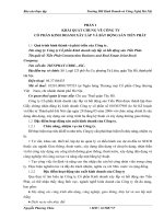 Báo cáo thực tập tại công ty cổ phần kinh doanh xây lắp và bất động sản tiến phát