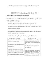 Quản trị dự án và doanh nghiệp có vốn đầu tư nước ngoài I