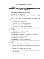 Đánh giá chất lượng của hoạt động ngoại kiểm ở việt nam