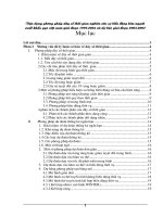 Vận dụng phương pháp dãy số thời gian nghiên cứu sự biến động kim ngạch xuất khẩu gạo việt nam giai đoạn 1995-2004 và dự báo giai đoạn 2005-2007
