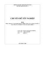 Thực trạng công tác lập dự án tại công ty cổ phần tư vấn xây dựng điện