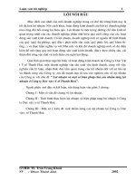 Lợi nhuận & 1 số biện pháp chủ yếu tăng lợi nhuận ở Công ty Dược Vật tư y tế Thanh Hoá