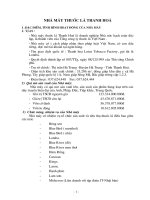 Báo cáo thực tập tại nhà máy thuốc lá thanh hoá.