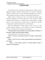 Working capital and some solutions to increasing capital in utilization at Petrolimex Asphalt commercial limited company