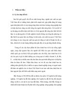 Thực trạng sản xuất, chế biến và tiêu thụ dưa chuột bao tử ở tỉnh Bắc Giang ( 36 trang)