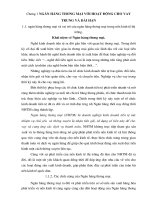 Thực trạng Công tác cho vay trung và dài hạn tại ngân hàng nông nghiệp và phát triển nông thôn huyện Từ Liêm