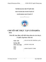 Thúc đẩy hoạt động XK hàng nông sản của Cty Cổ phần Tập Đoàn Thái Sơn