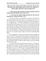 Thực trạng hoạt động về quyền sở hữu trí tuệ liên quan đến thương mại ở Việt nam . lợi ích và thách thức khi Việt Nam gia nhập wto