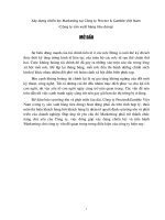 Xây dựng chiến lược Marketing tại Cty Procter & Gamble VN