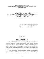 Tại công ty cổ phần mĩ thuật và truyền thông